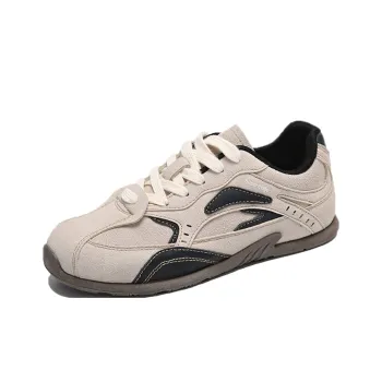 SUPEREDGE Breathable Lightweight Rebound Low Top Casual Shoes Women's Beige Black