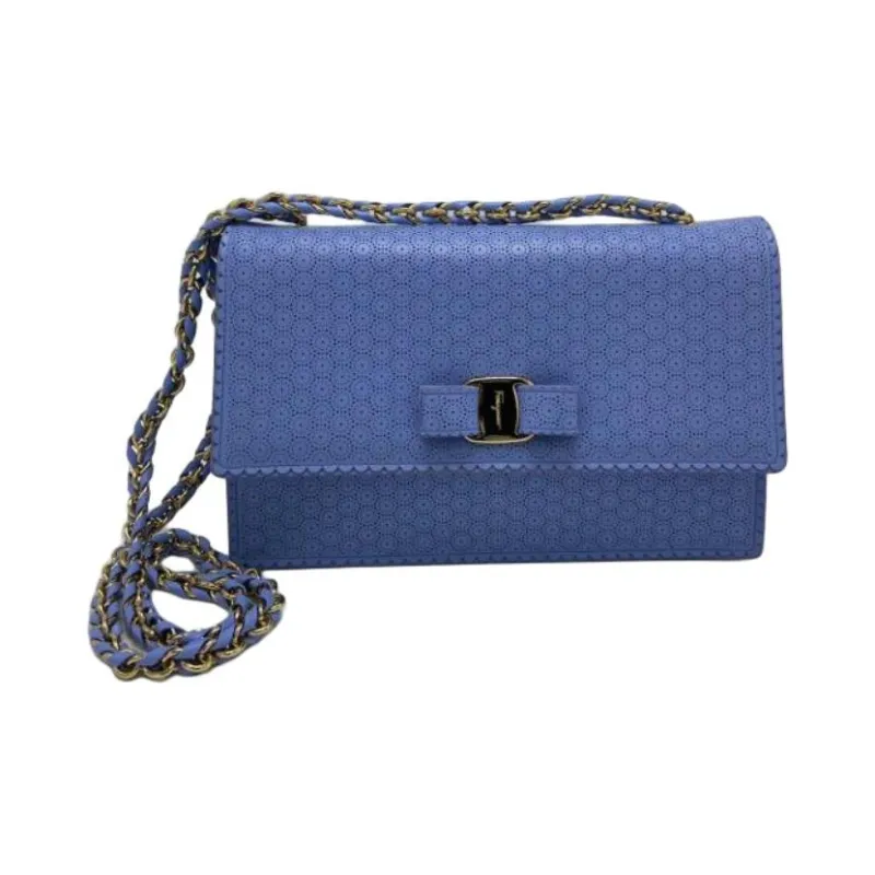 FERRAGAMO Shoulder Strap Shoulder Bag Women's Blue-1