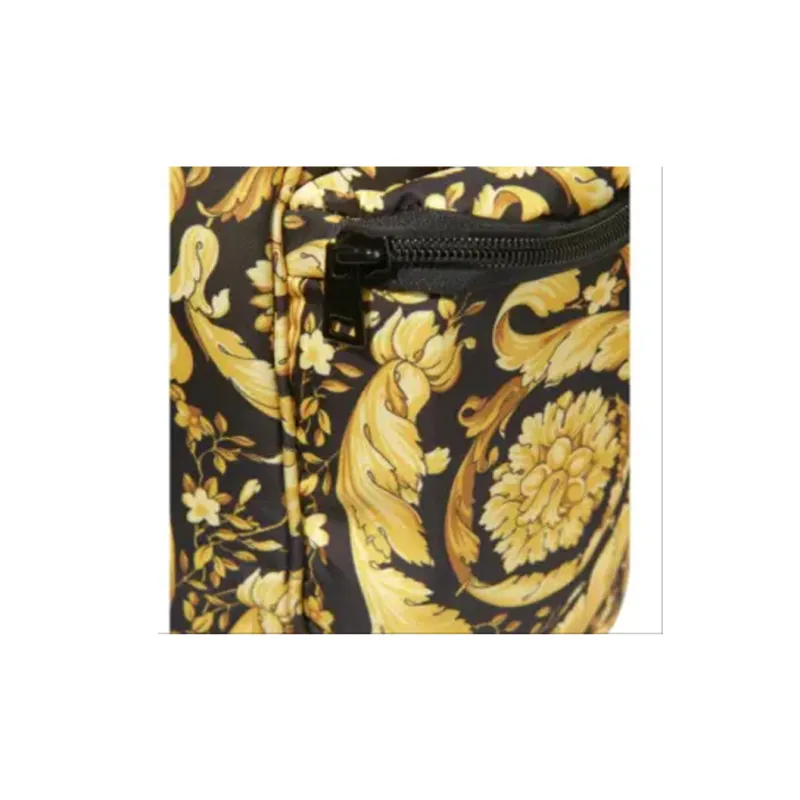 VERSACE Pattern Design Shoulder Bag Unisex Yellow & Black-3