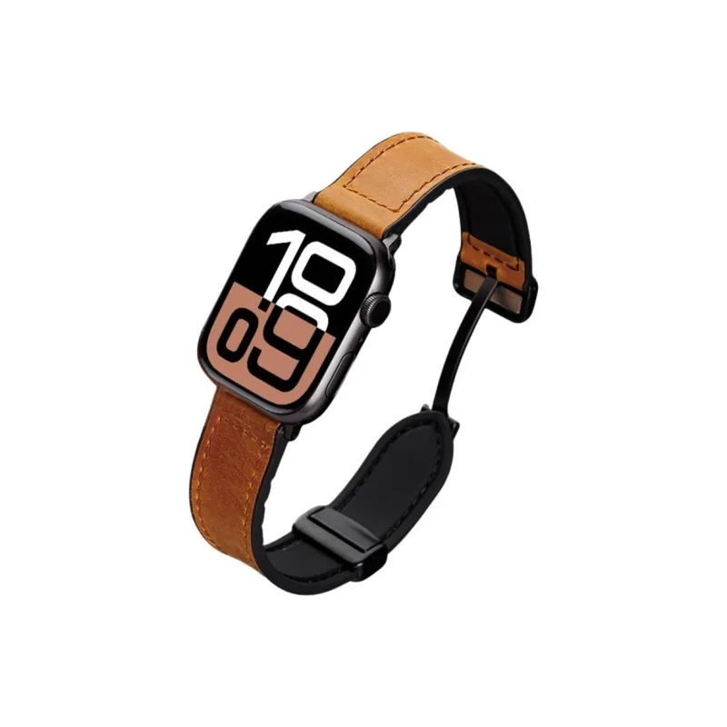 KVZUVUU IwatchS10/s9/8/7/6/Ultra Apple Compatibility Watch Band Leather Material-9