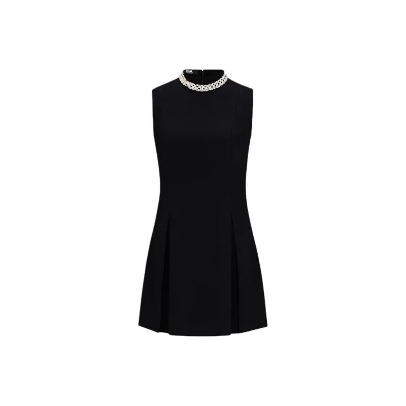 KARL LAGERFELD Sleeveless Dress Women's Black-0