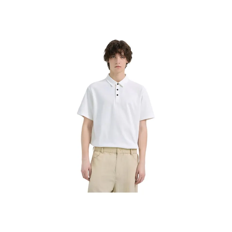 WILD LEADER Polo Shirts Men Minimalist White[TW5118295]-0