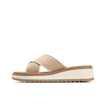 COLE HAAN Rubber Sole Slip Resistant Slide Slippers Women's Beige