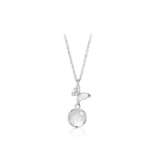 NRO Natural Chalcedony Adjustable Necklace Women's