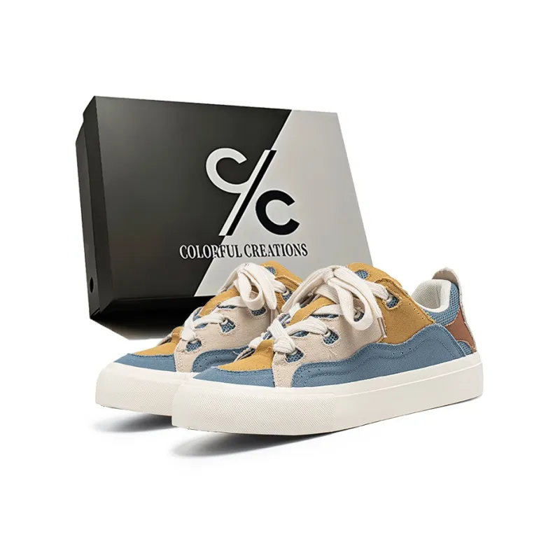 Colorful Creations Anti Slip Wear Resistant Low Top Canvas Shoes Men's-5