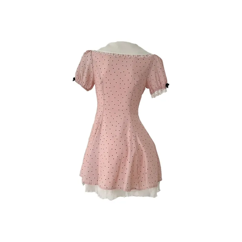 Mu Xiao Xin Short Sleeved Dress Women's-1