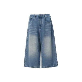 Wen Shan Denim Shorts Women's Vintage Blue