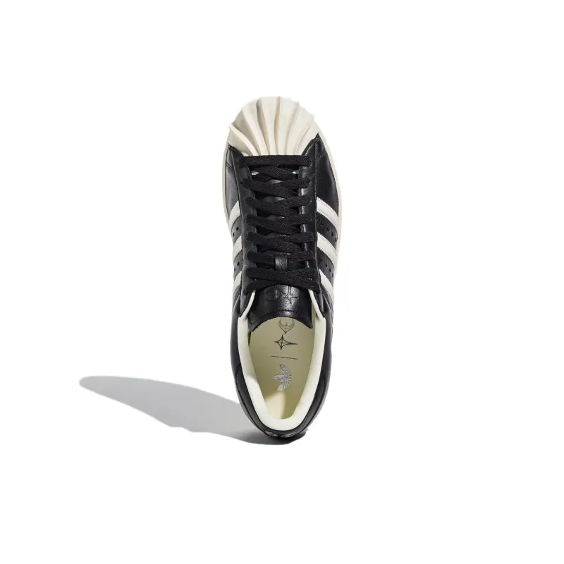 THUG CLUB x Adidas Originals SUPERSTAR Anti Slip Wear Resistant Low Top Skateboard Shoes Unisex Black White-3
