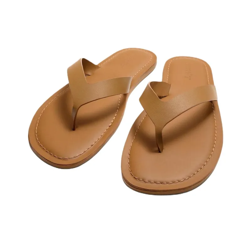 ZARA ORIGINS Abrasion Resistant Flip Flops Men's Brown-2