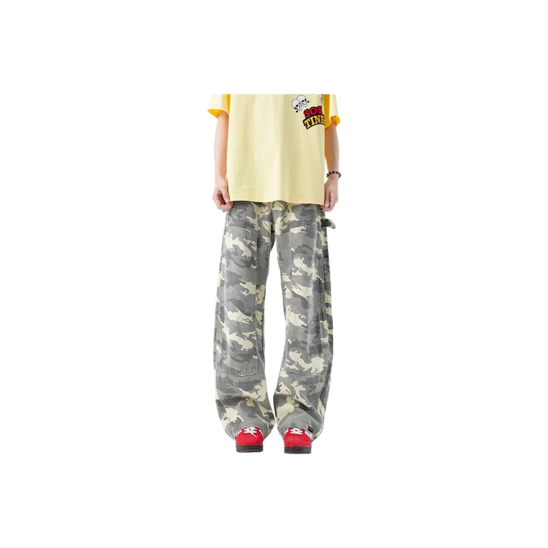 ROBINHOOD Jeans Unisex Camouflage Yellow-1