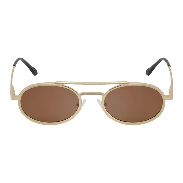NOME Plastic Metal Oval Sunglasses Unisex-5