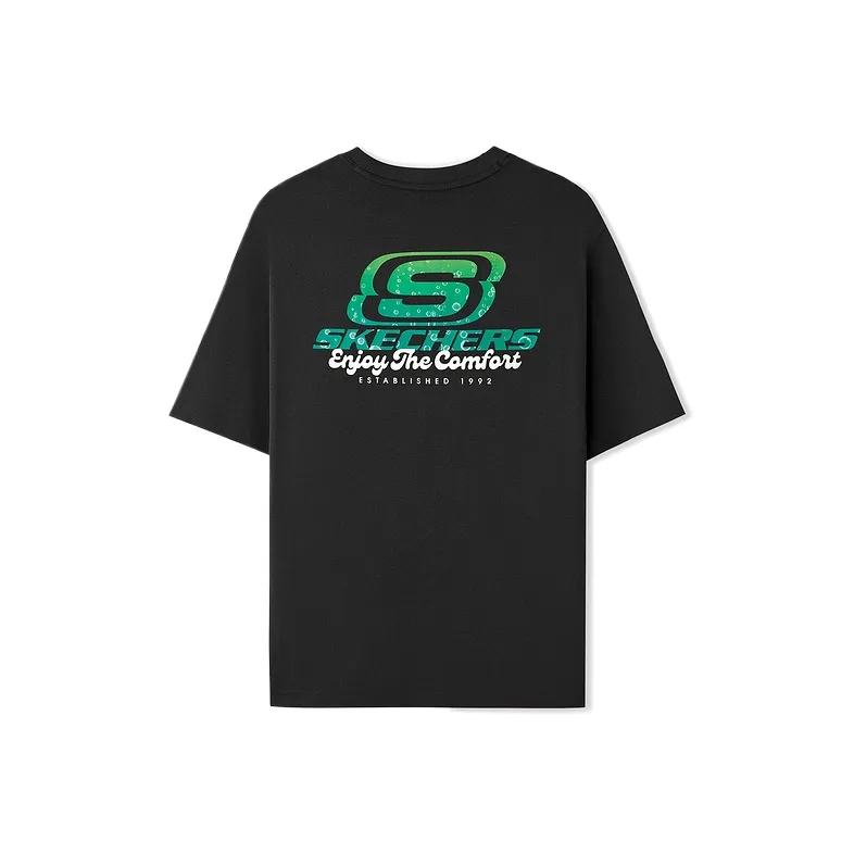 Skechers T Shirt Unisex Carbon Black 0018-1