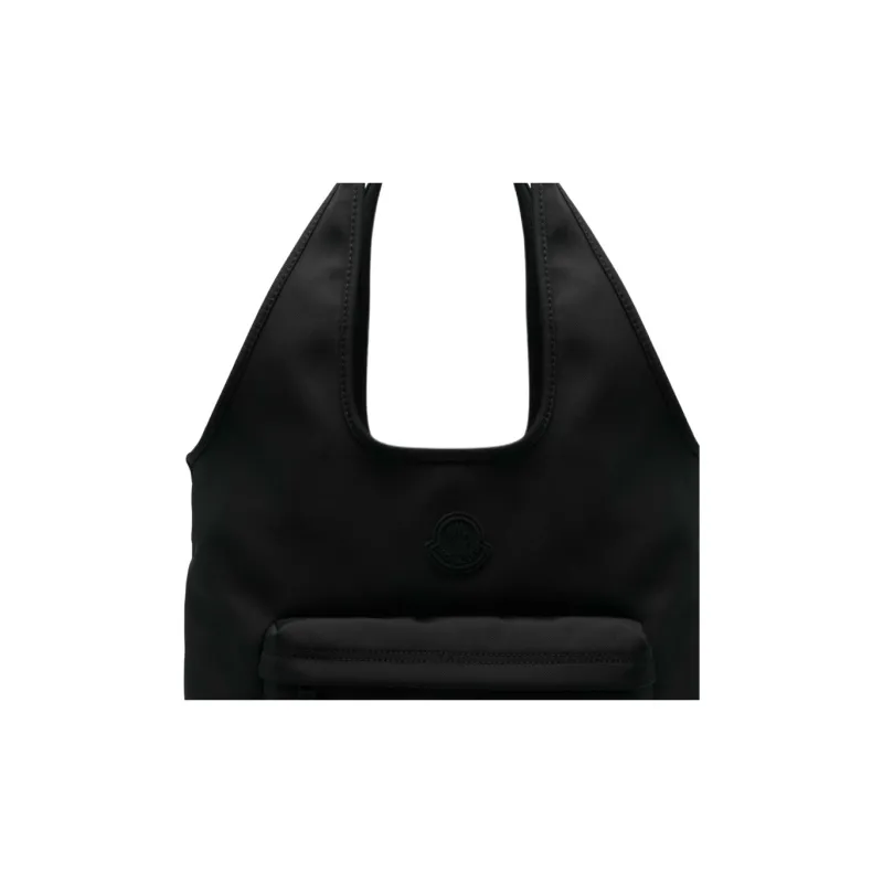 Moncler Pierrick Calfskin Tote Bag Shopping Bag Shoulder Bag Handbag Unisex Black-4