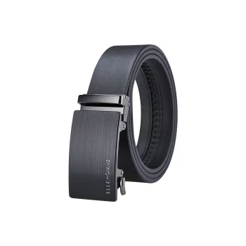 ELLE HOMME Cow Leather Belts Men's Width 3.5cm