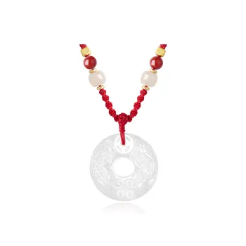 Lao Feng Xiang Chalcedony Necklaces Unisex