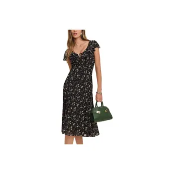 REFORMATION Gaelle Dress Short Sleeved Dress Women's