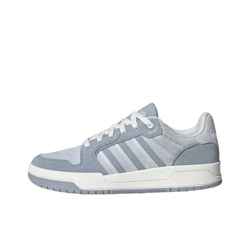 Adidas ENTRAP Anti Slip Wear Resistant Low Top Skateboard Shoes Unisex Silver Gray