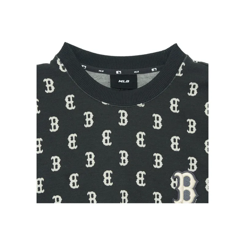 MLB Boston Red Sox Sweatshirt Unisex Charcoal Gray-4