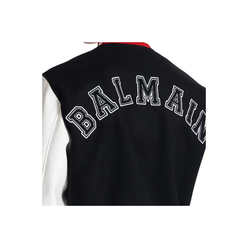 BALMAIN Varsity Bomber Jacket-7