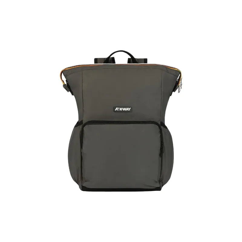 K WAY Ripstop Fabric Backpack Unisex Army Green-0
