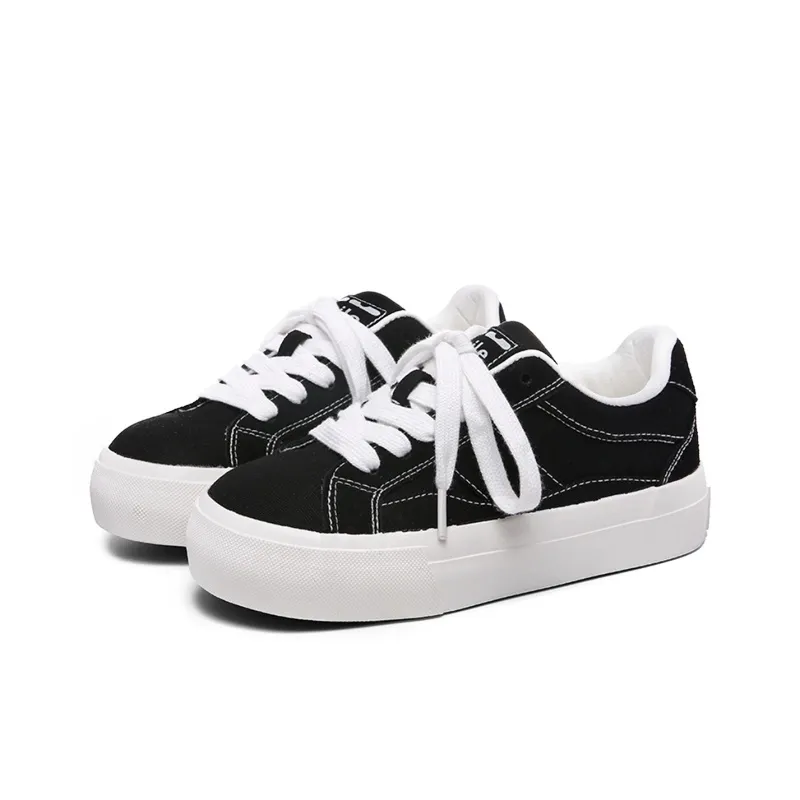 Ordifen Low Top Canvas Shoes Women's Black-2