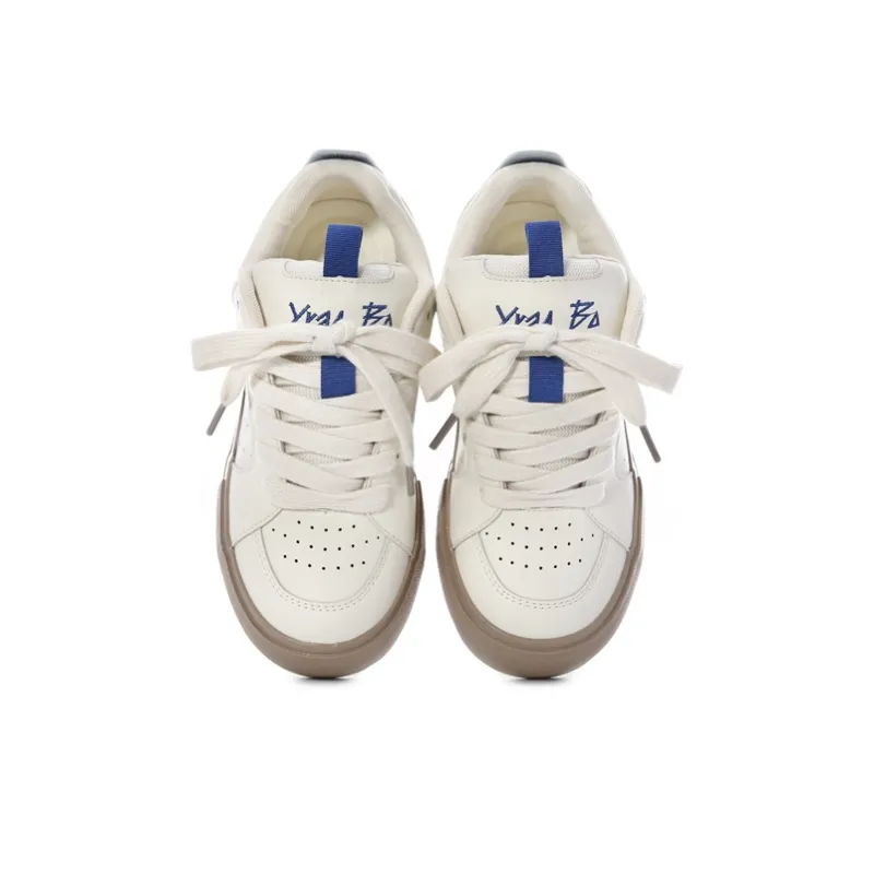 The New Age Family Low Top Skateboard Shoes Women's Milk Tea-2