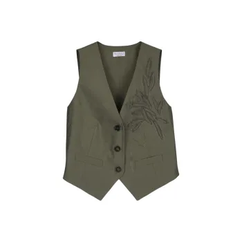 Brunello Cucinelli Embroidered Gilet