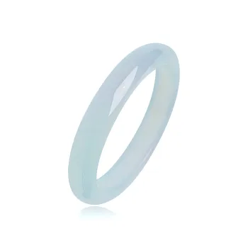 Moon Jewelry Natural Chalcedony Bangles Unisex