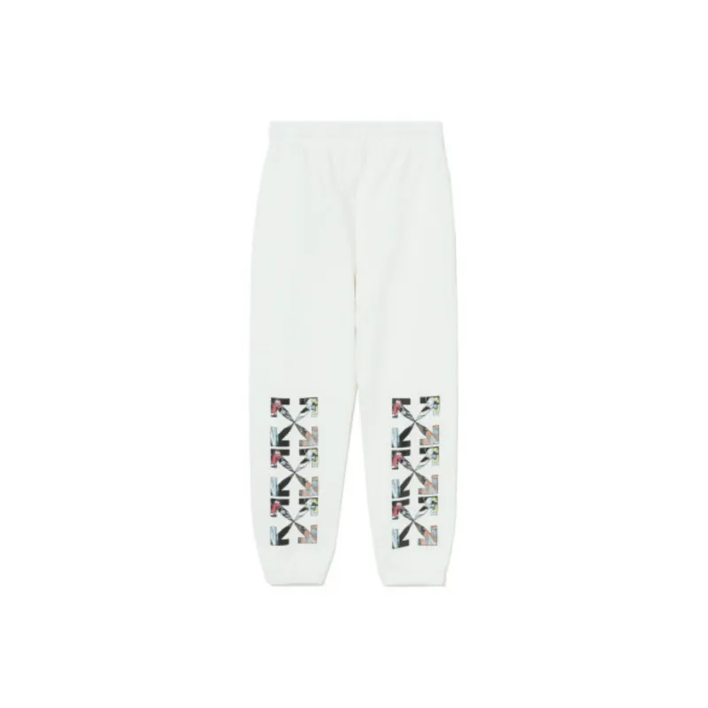 OFF WHITE Casual Pants Unisex White-1