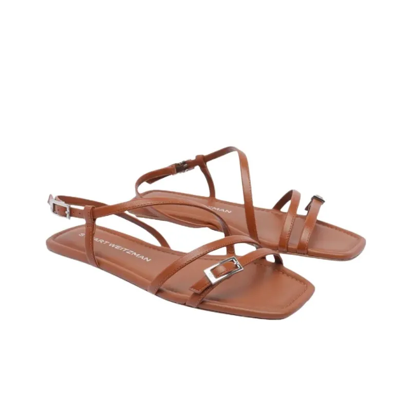 Stuart Weitzman/SW Georgie One Strap Sandals Women's Brown-2