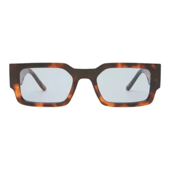 Le Specs Plastic Rectangular Sunglasses Unisex Tortoiseshell