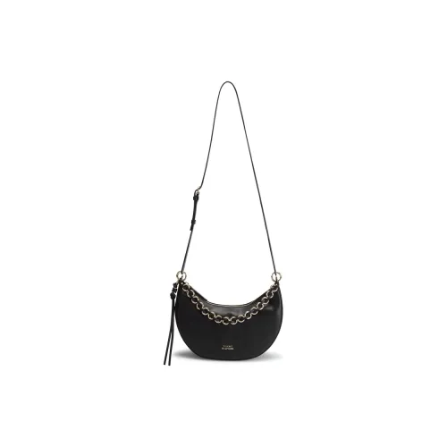 tommy viscose Hilfiger Cow Leather Crossbody Bag Medium Size Women's Black