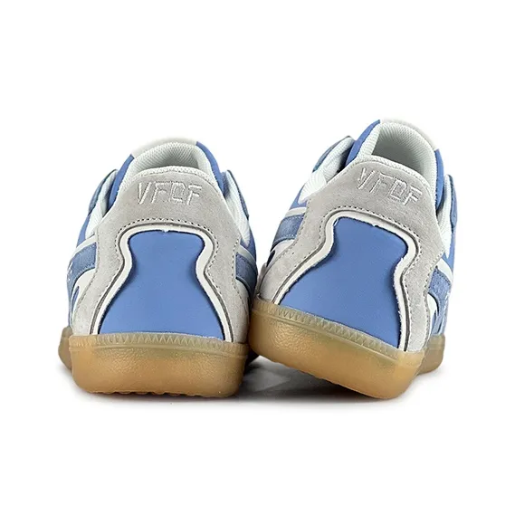 VFDF Breathable And Slip Resistant Low Top Skateboard Shoes Unisex Haze Blue-4