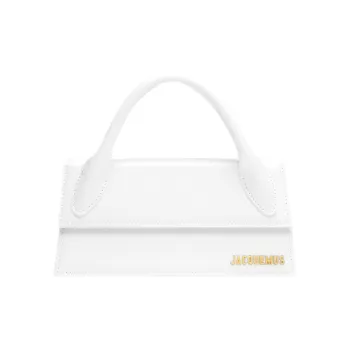 Jacquemus Leather Shoulder Bag, Crossbody Bag, Handbag Women's White