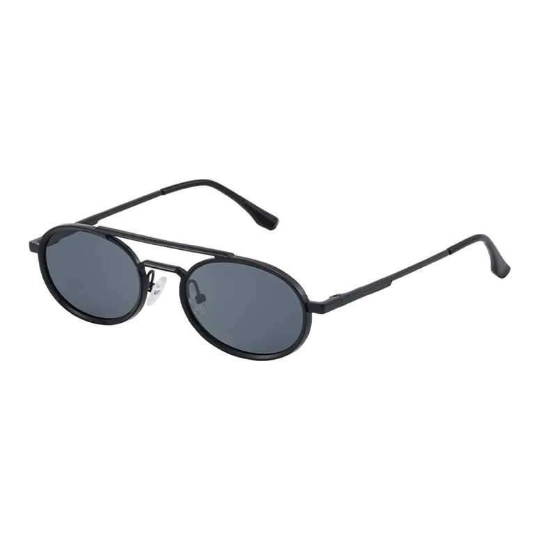 NOME Plastic Metal Oval Sunglasses Unisex-0