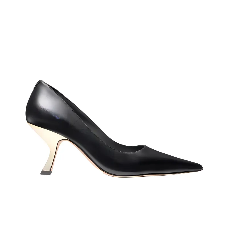 MICHAEL KORS Luna Irregular Heel High Heels Women's Black-1