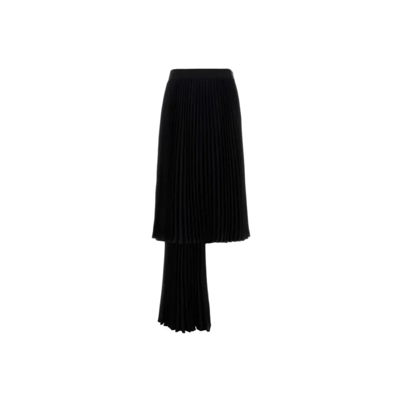 Bottega Veneta Casual Long Skirt Women's Black-0