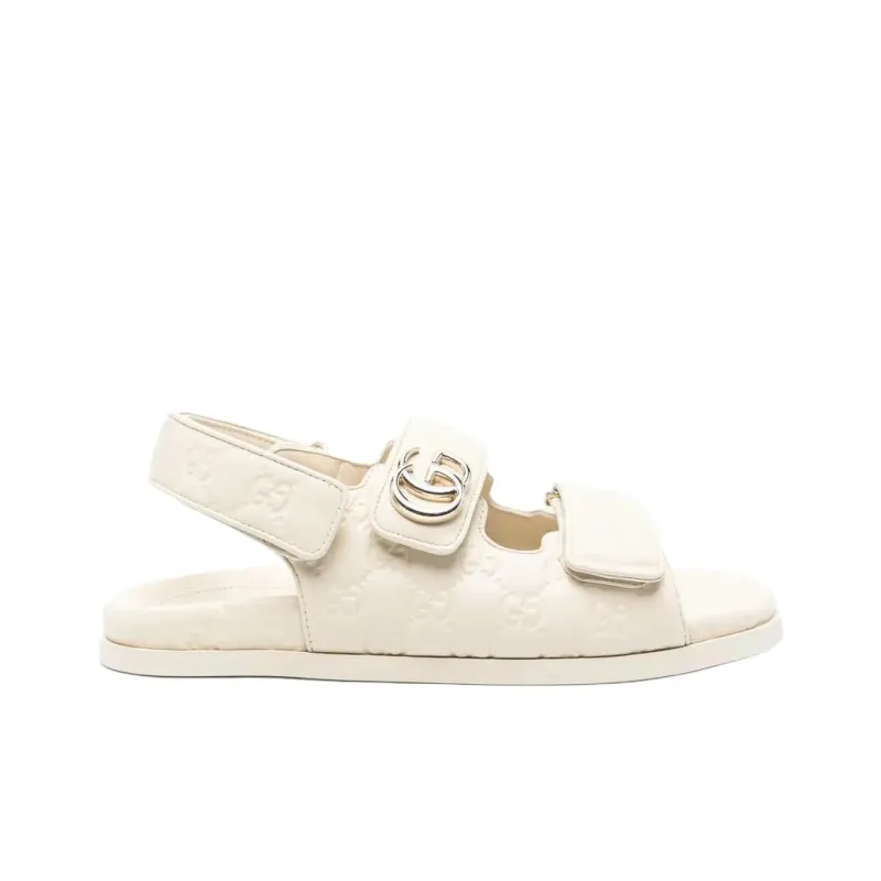 GUCCI One Strap Sandals Women's White-1