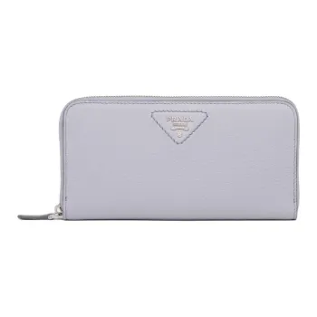 PRADA Leather Wallet Women's Cornflower Blue