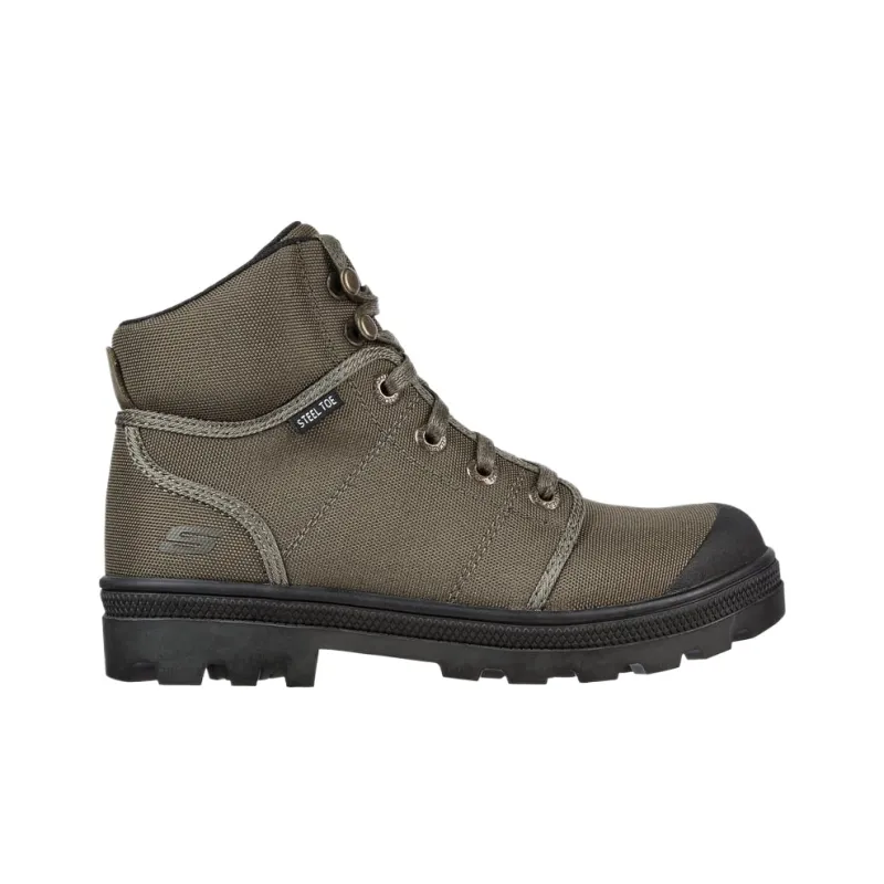 Skechers Work Ankle Boots Women's Olive-1