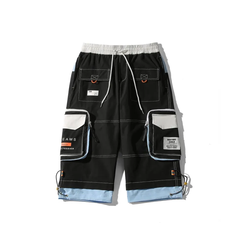 SZSX Cargo Shorts Unisex Black-0