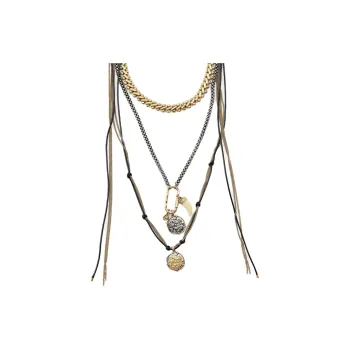 ZARA Metal Necklaces Women's Gold