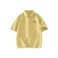 [Ice Silk Sun Protection Shirt]Linen Yellow (Red Seal Chest Logo)