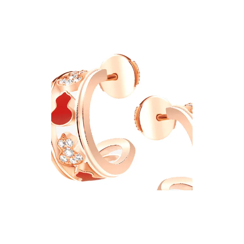 Qeelin 18K Rose Gold Earrings Women's Rose Gold-2