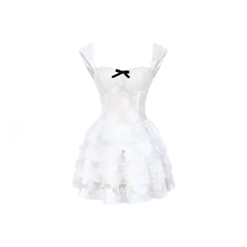 ACJL Sweet Hot Girl Princess Tiered Skirt With Pad Women's