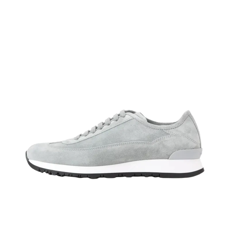 JOHN LOBB Panelled Suede Sneakers-0