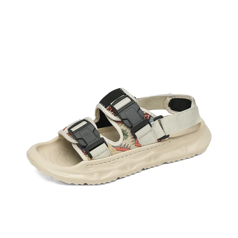 Grumpy ram Beach Sandals Men Black/Beige-8