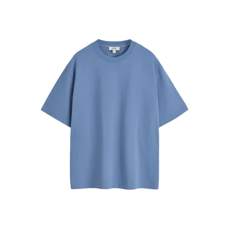 COS T Shirts Men Blue-0