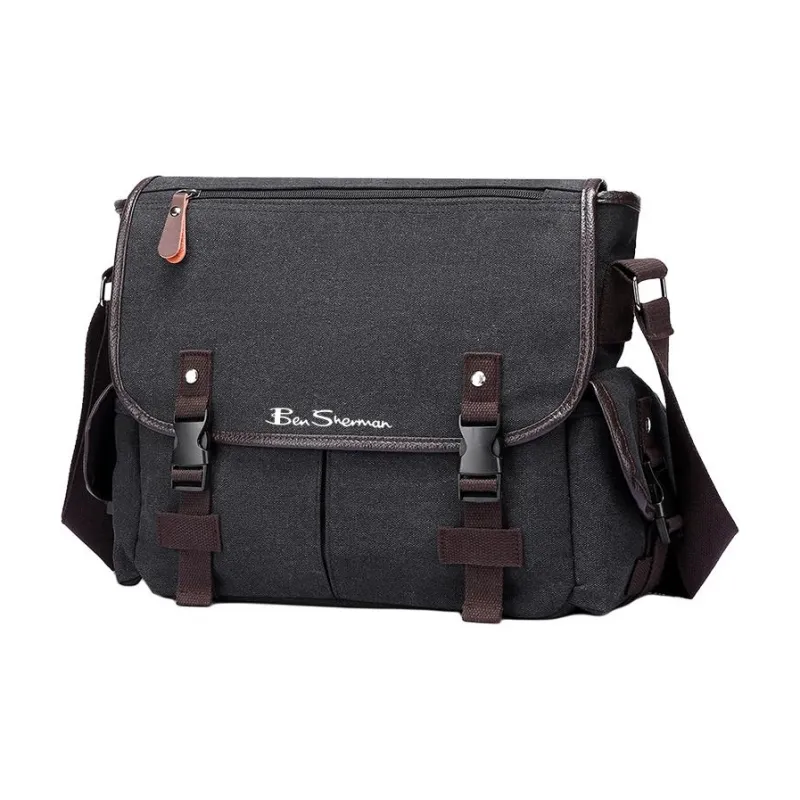BEN SHERMAN Canvas Bag, Crossbody Bag, Shoulder Bag Unisex Multicolor-8