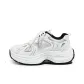 Unlined Mesh, White/Silver